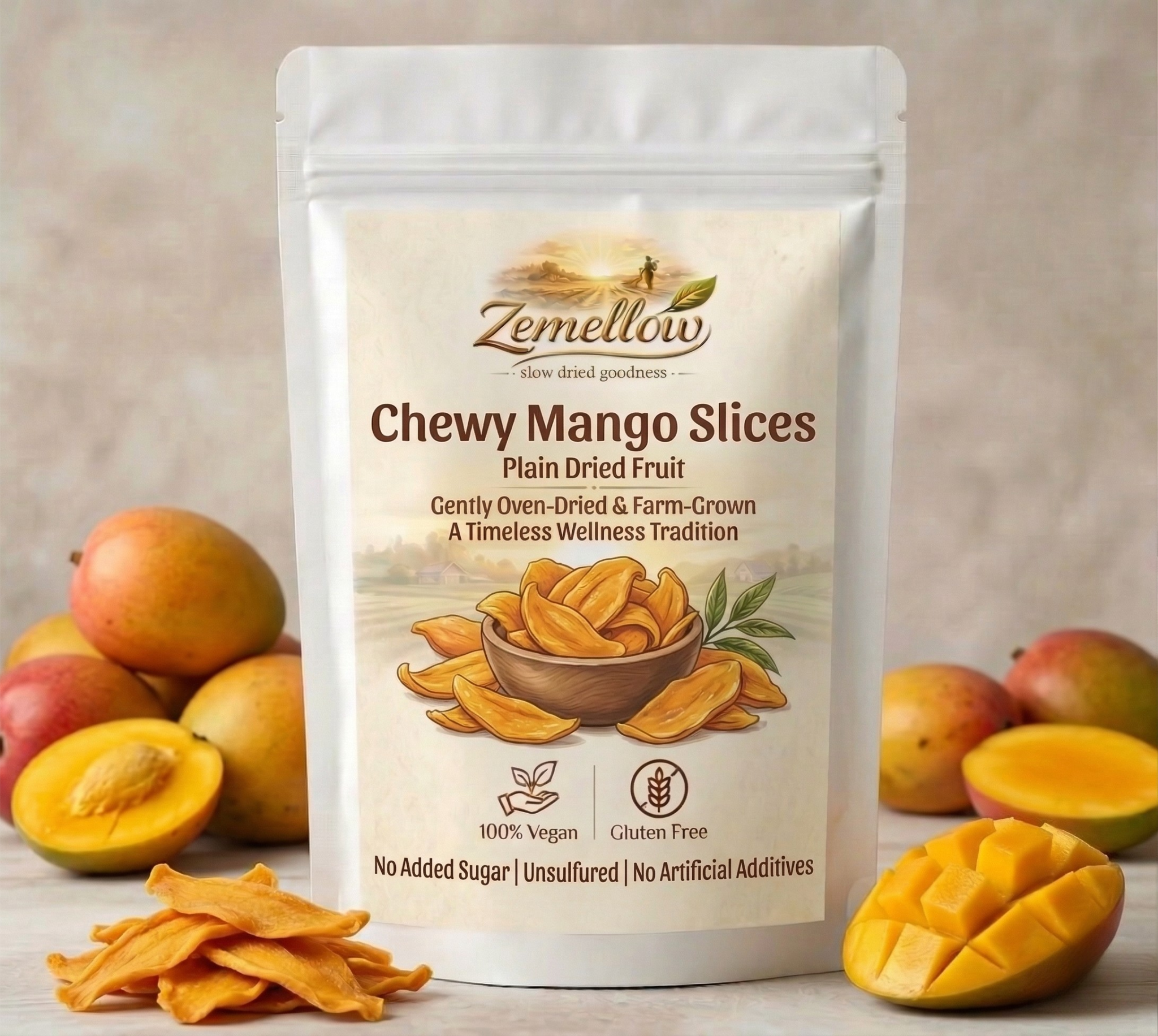 Chewy Mango Slices – Plain